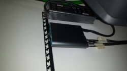 Sunriser auf Schiene aufgehängt