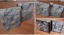 Aquarienzement wurde aufgetragen und ist trocken