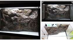 Versiegelung mit Epoxidharz und Einprobe im Aquarium