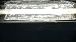 Einfache T5 Röhre aus dem Baumarkt 4000 Kelvin mit Reflektor (eigenbau)