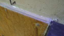 erste Wände mit Glasfasergelege und Epoxid