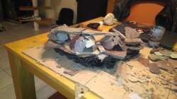 Dekoration im Aquarium Marco's Schieferbruch