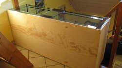 16.02.08 Hinter der Holzverkleidung ist noch Styropor. 