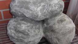 Bau Rückwand und Steine