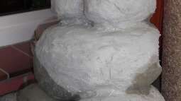 Bau Rückwand und Steine