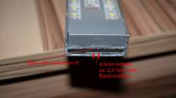 Mich@`s Bastelecke: Befestigung einer LUM-Light in einem Standardlampenkasten