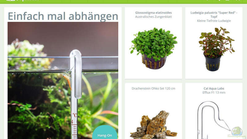 Aquasabi.de Onlineshop (Webshop für Aquascaping und Wasserpflanzen)