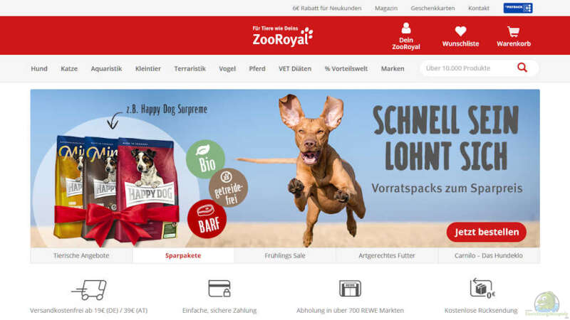 Zooroyal.de Onlineshop (Aquaristik-Webshop von Zooroyal)  - Zooroyal-deaquarium