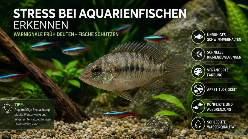 Stress bei Aquarienfischen erkennen: Warnsignale richtig deuten und rechtzeitig handeln von Tom