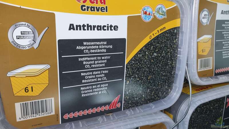 10x 6L Bodengrund Sera Gravel 1-3mm Körnung abgerundet in Anthracite  von ehemaliger User (31)