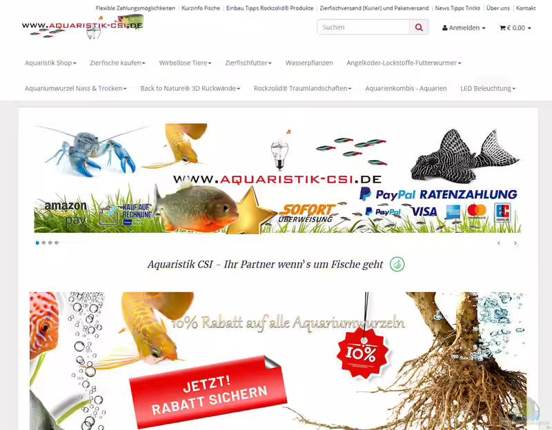 Aquaristik-CSI.de Onlineshop (Aquaristik-Webshop Aquaristik-CSI)