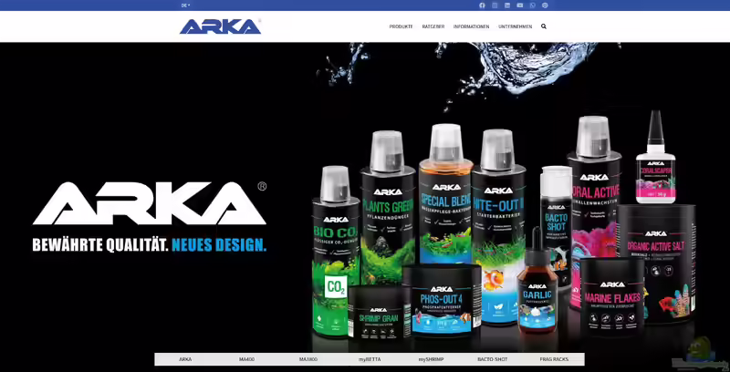 ARKA Biotechnologie – Hersteller hochwertiger Aquaristikprodukte (Einrichtungsbeispiele mit Produkten von ARKA Biotechnologie)