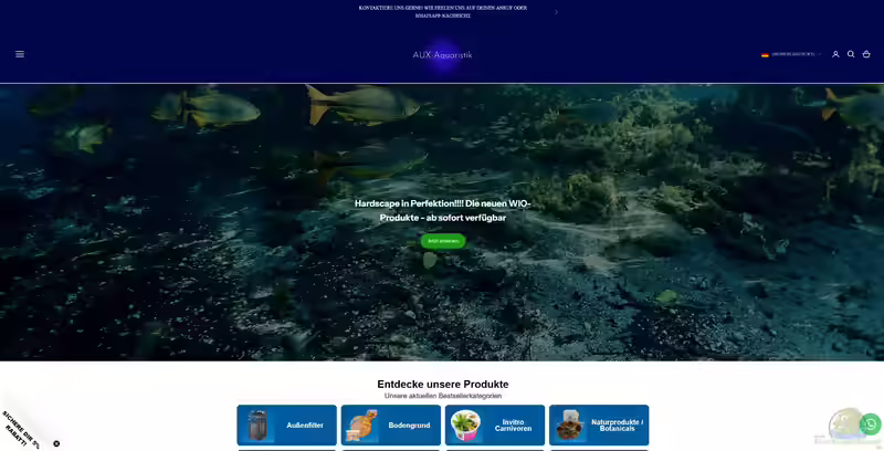 aux-aquaristik.de - Onlineshop für Garnelenhaltung (Einrichtungsbeispiele mit Produkten aus dem Shop von aux-aquaristik.de)