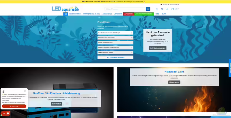 LEDaquaristik.de – Herstellerprofil, Sortiment, Erfahrungen (Einrichtungsbeispiele mit Produkten von LEDaquaristik.de)